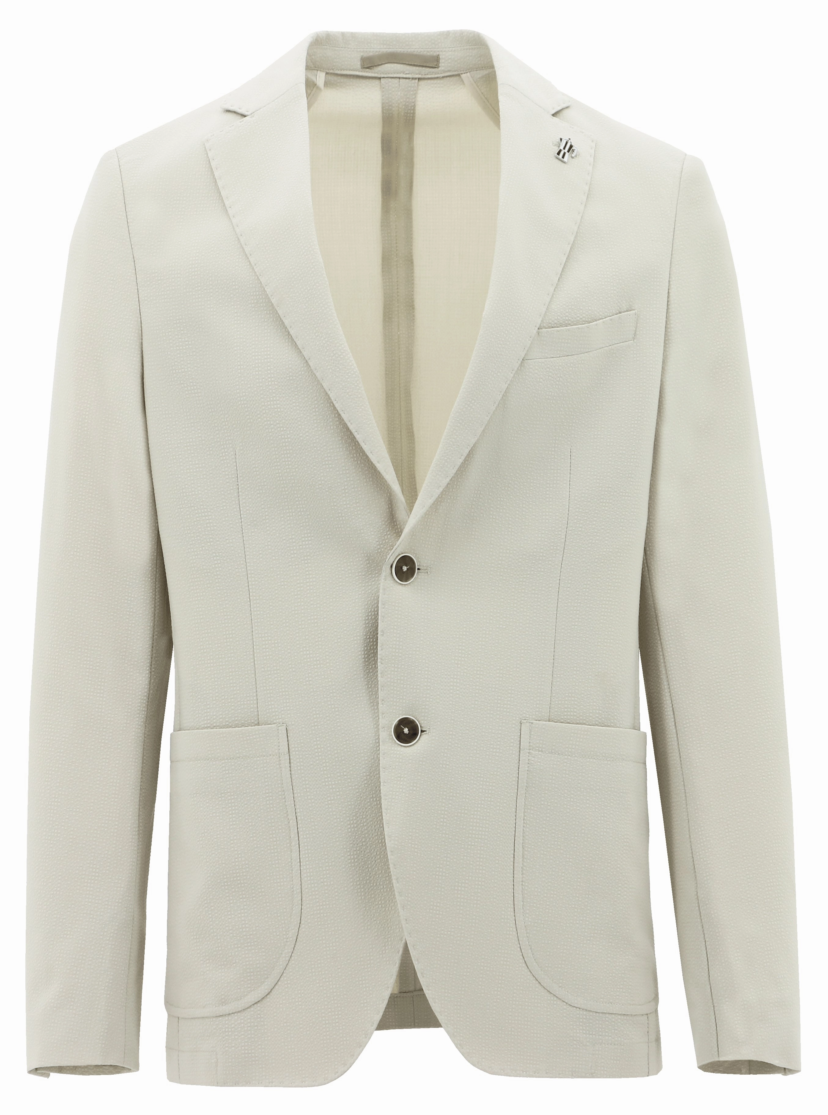 Flexible Layer Fit Smooth Glide Fasteners Genoa Cream Sports Jacket