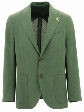 OdorResistantFabric Genoa Green Linen Sports Jacket