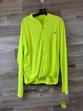 Functional Zip Detail Transition Wear Athletic Jacket By Clothes Mentor In Green, Size: L