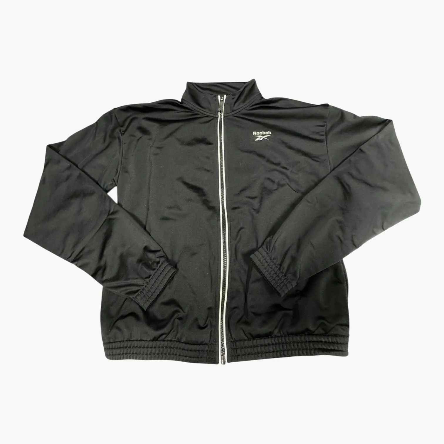 Athletic Jacket By Reebok In Black & White, Size: Xs Cold Weather Gear Formal Use
