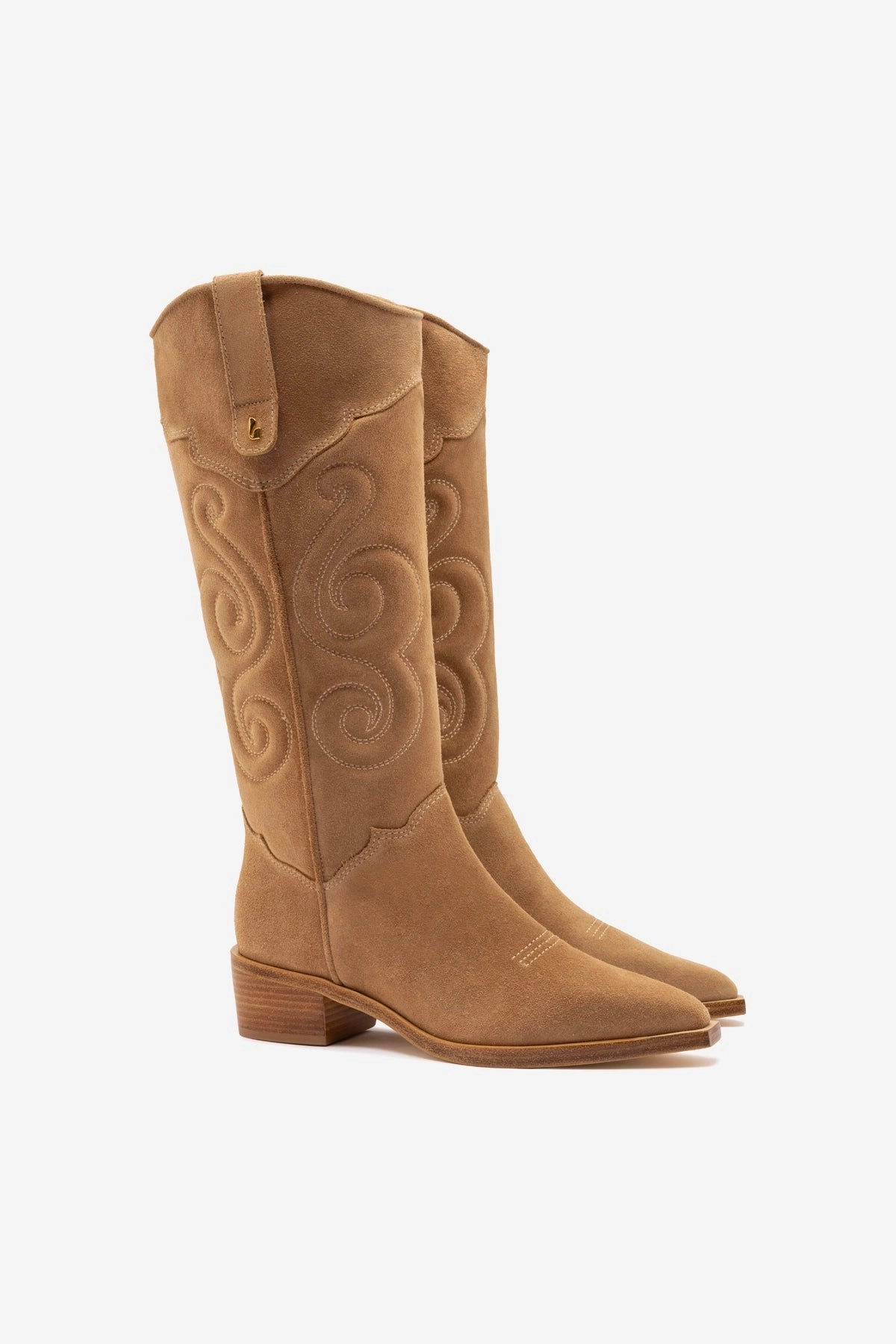 Paloma Boot In Peanut Suede Flex Groove Design
