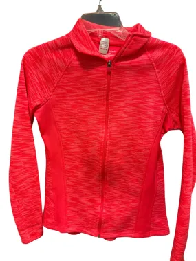 Flexible Material Athletic Jacket By Tek Gear In Pink, Size: S