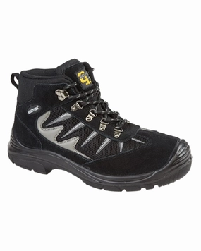 Grafters Mens Real Suede Hiker Type Safety Ankle Boots Long Haul All-Purpose Style