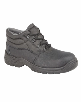 Olive Tone Grafters Padded Collar D-Ring Safety Chukka Boots
