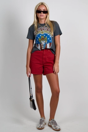 MON RENN | Bayside Denim Shorts - Cherry Comfortable Motion