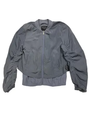 Compression Fit Technology Grey Athletic Jacket Athleta, Size Xs
