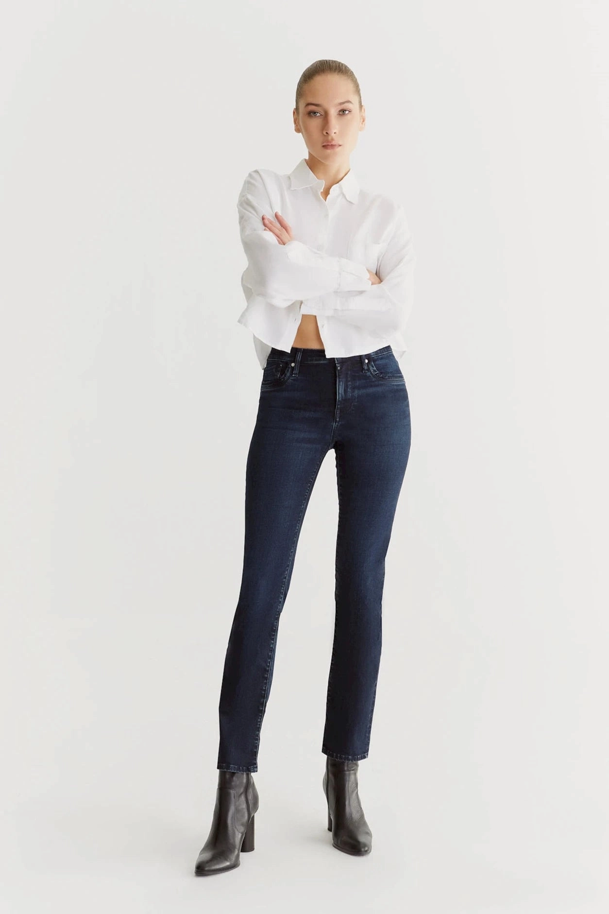 Body Sculpting Organic Cotton Hannah Pant -Black Blue - L32