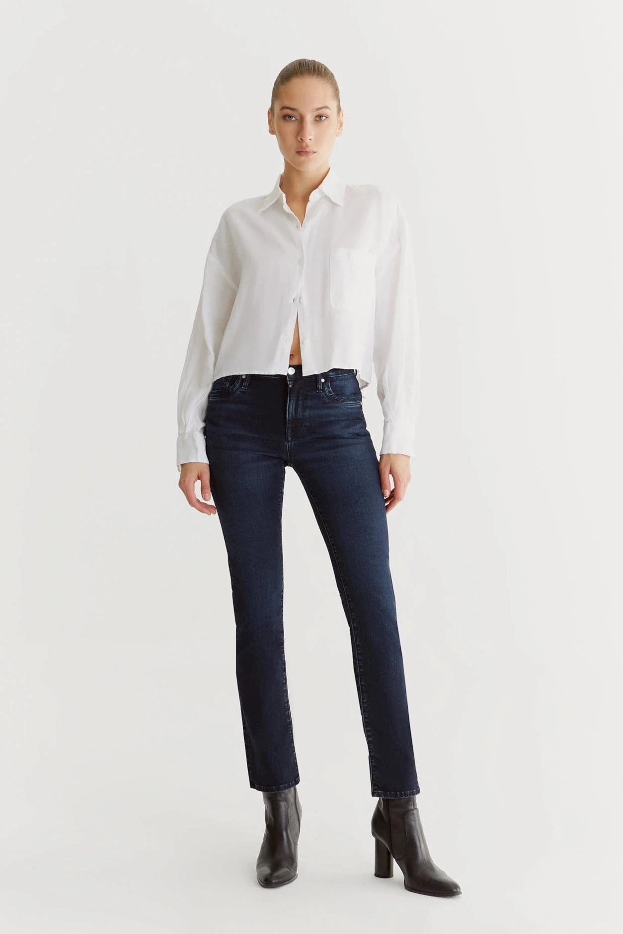 Hannah Pant -Black Blue - L32 Easy Fit Design