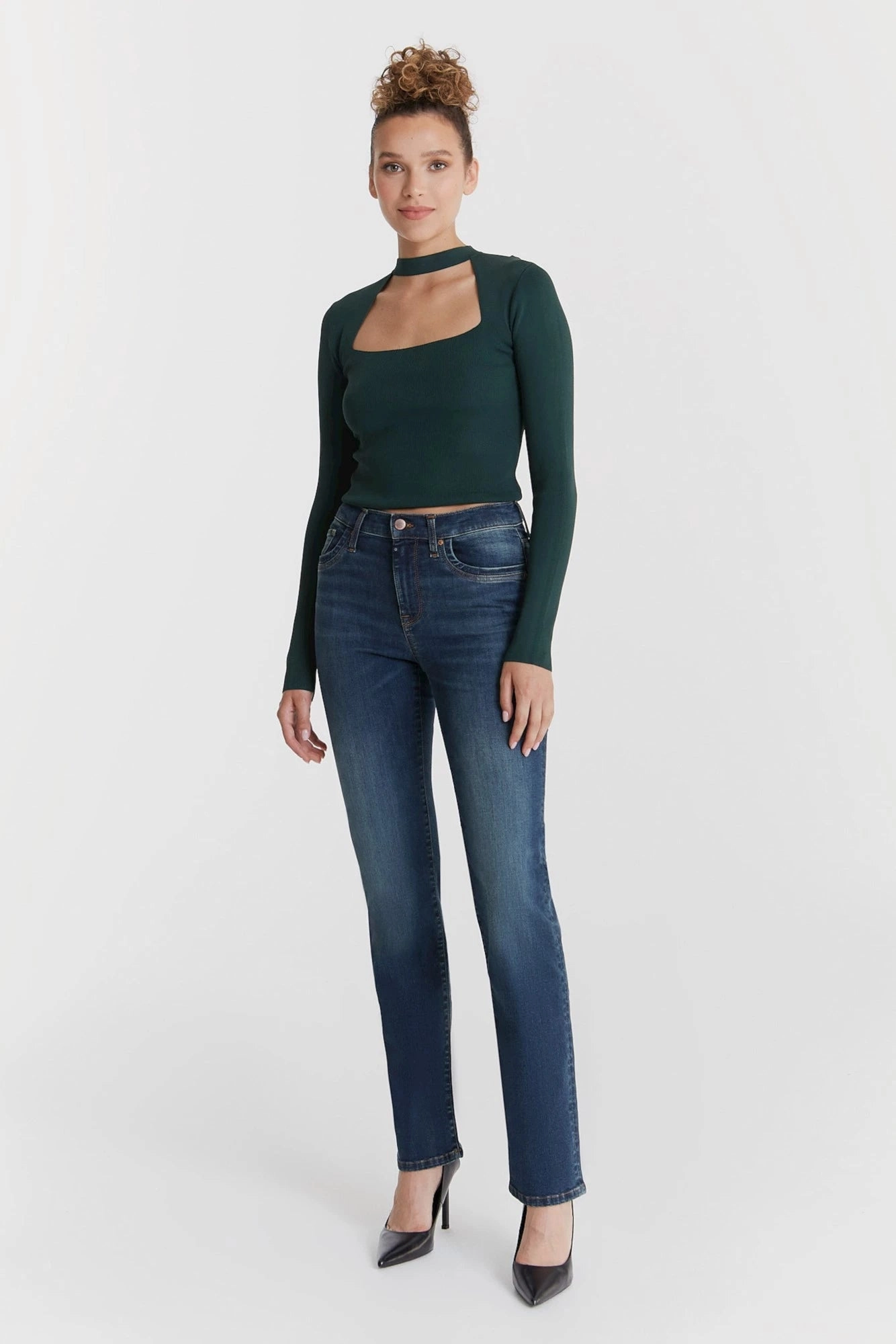 Versatile Wearable Slim wear Hannah Pant -Green Way - L30