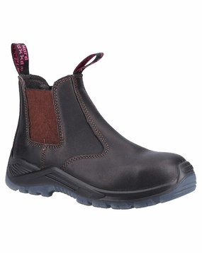 Seamless Internal Structure Rugged Built City Walking Hard Yakka Womens Banjo Elastic Gusset Safety Boots