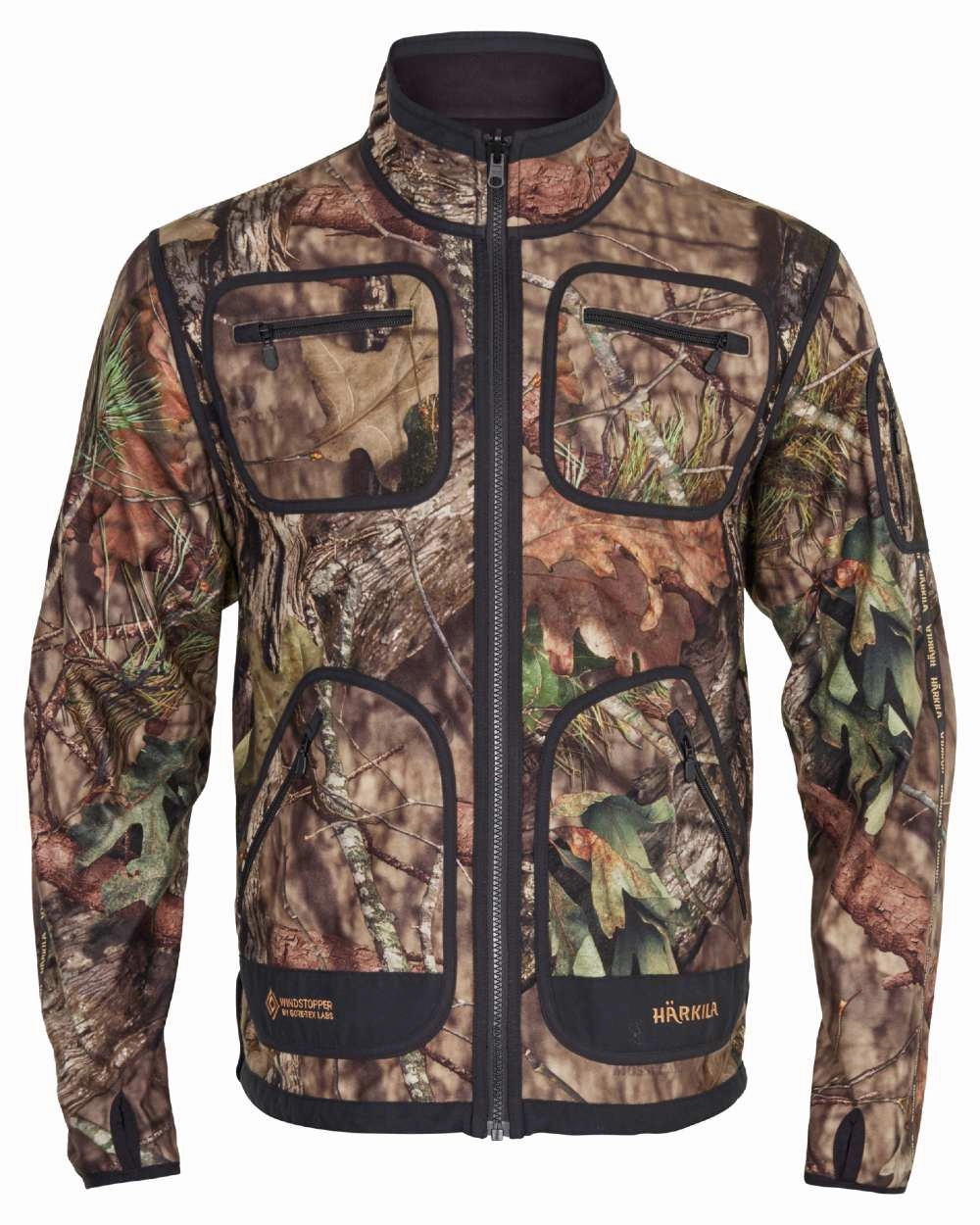 Harkila Mossy Kamko WSP Reversible Fleece Jacket Magnetic Closure Option Easy Comfort