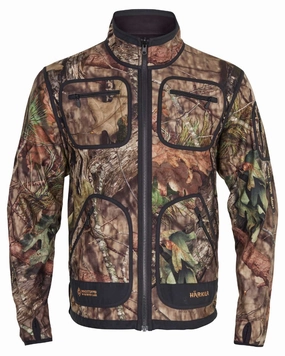 Textured Finish Harkila Mossy Kamko WSP Reversible Fleece Jacket