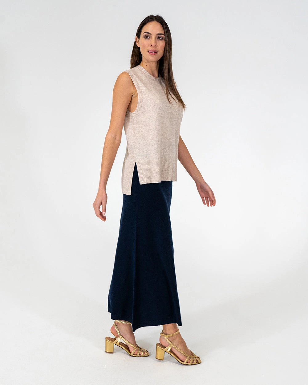 Smooth Motion Harriet Ribbed Skirt - Navy