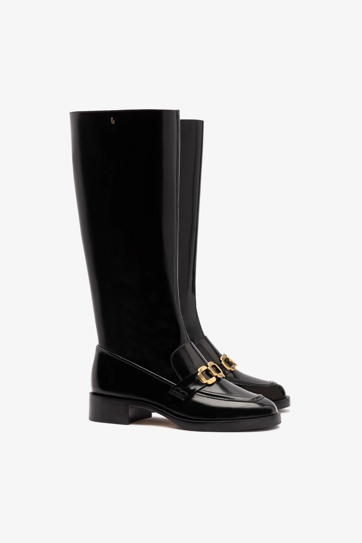 Harrington Boot In Black Box Leather Comfortable Touch Protective Finish Outdoor Trek