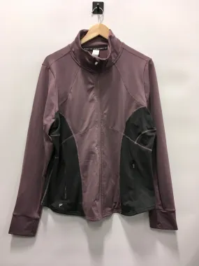 ConvertibleCollar Athletic Jacket By Fabletics In Purple, Size: 1x