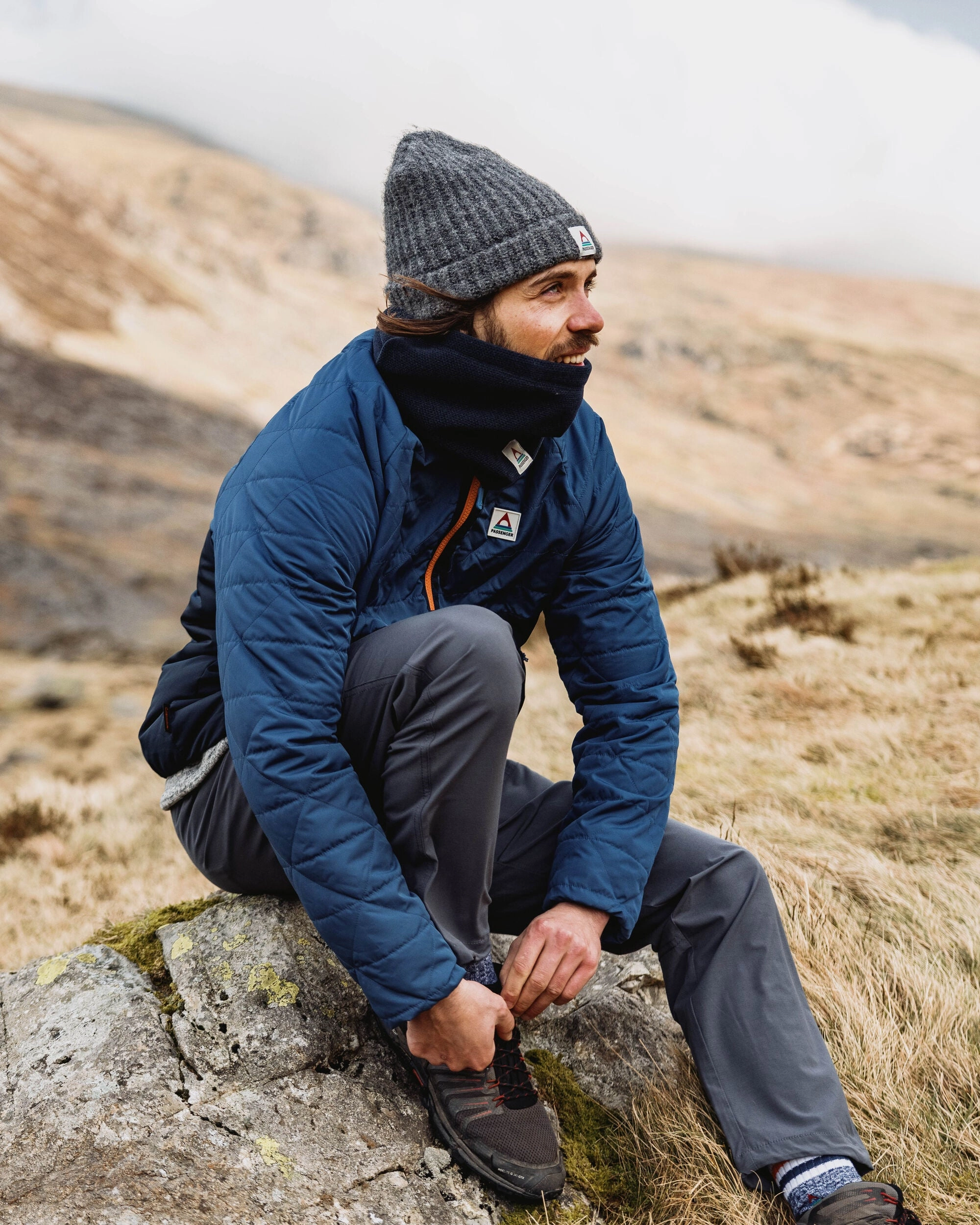Pursue Recycled Thermore? Insulated Jacket - Dark Denim/ Deep Navy Ultraviolet Protection Factor