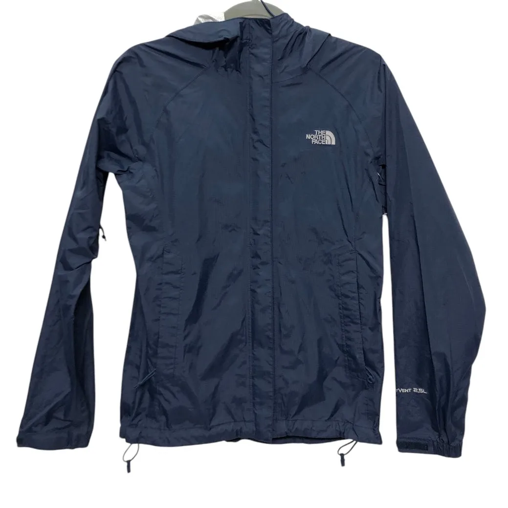 WaterResistantFabric Breathable Design Athletic Jacket By The North Face In Blue, Size:Xs