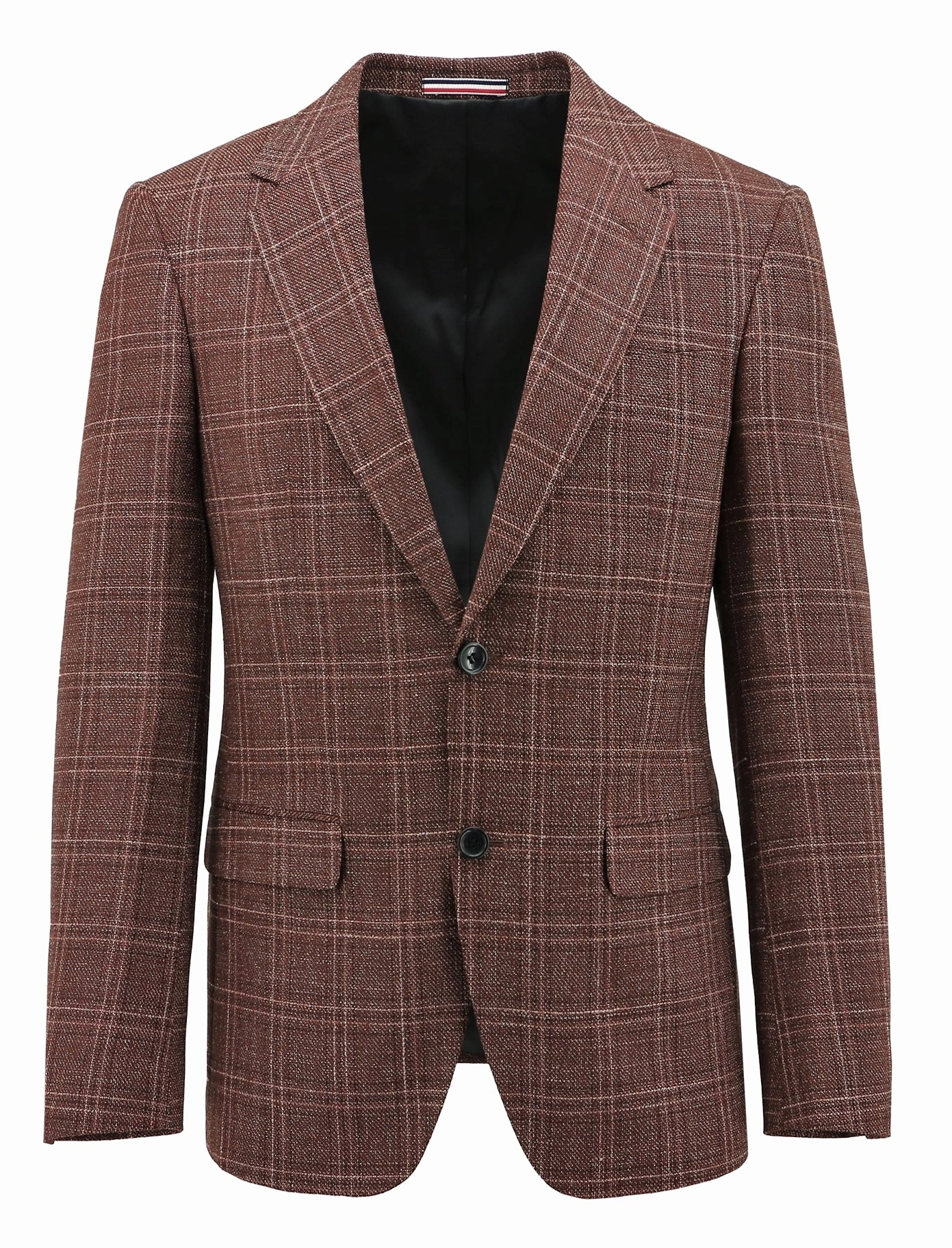 Nylon Cover Travel Must Parker Burgundy Checked Sports Jacket