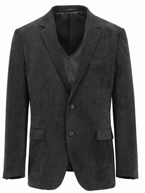 Mikhal Charcoal Microdotted Sports Jacket Soft Interior Brushing High Collar Windguard