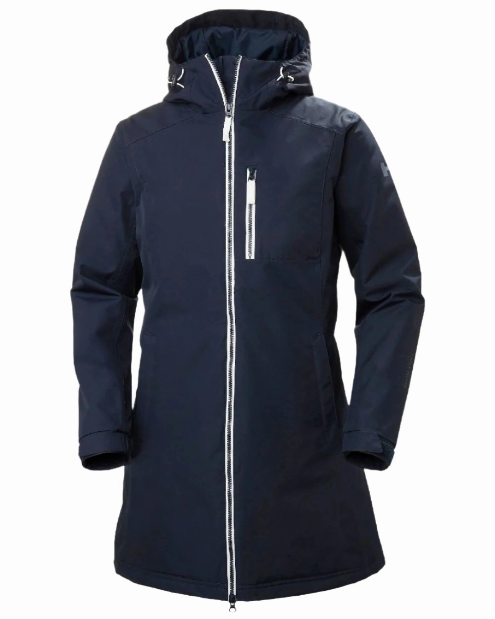 Soft Weather Wear Thick Fabric Helly Hansen Long Belfast Ladies Winter Jacket