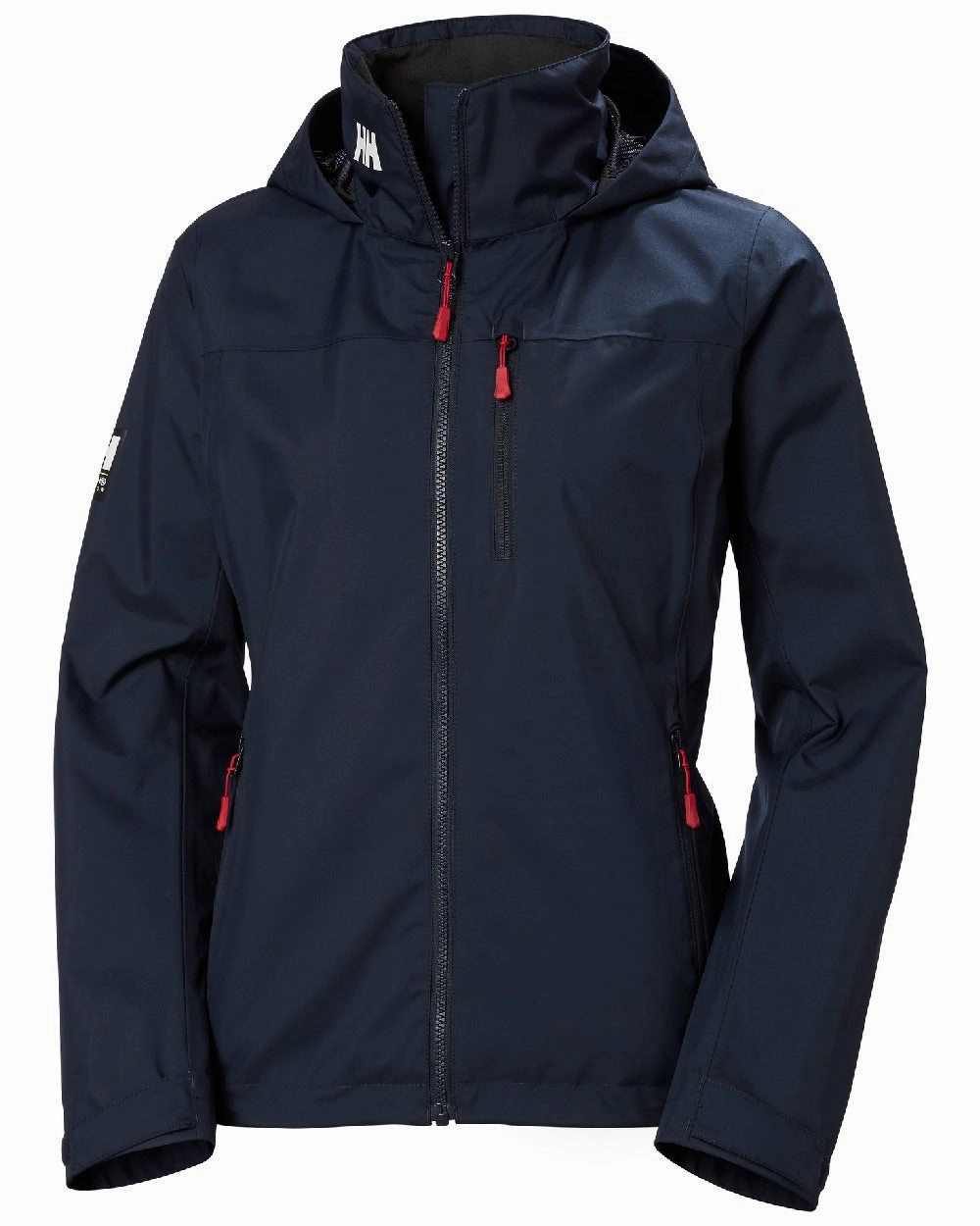 Helly Hansen Womens Crew Hooded Sailing Jacket 2.0 Micro Perforated Panels FlexibleCuffSystem