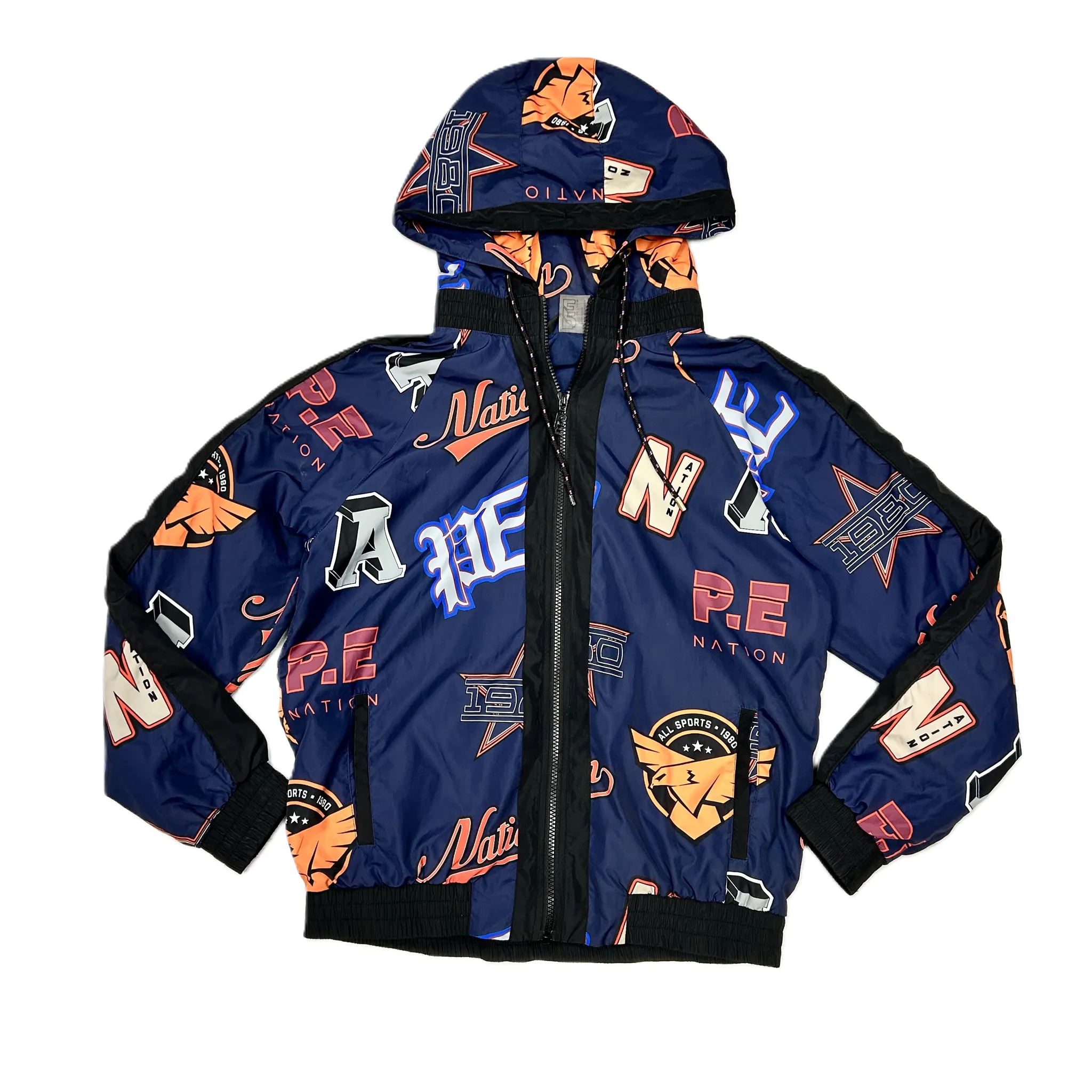 Mark Style Hypoallergenic Interior Layer Athletic Jacket By Pe Nation In Navy, Size: S