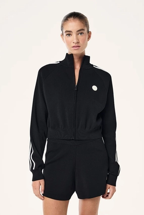 P.E NATION | Retreat Knit Jacket - Black Lightweight Insulation Technology