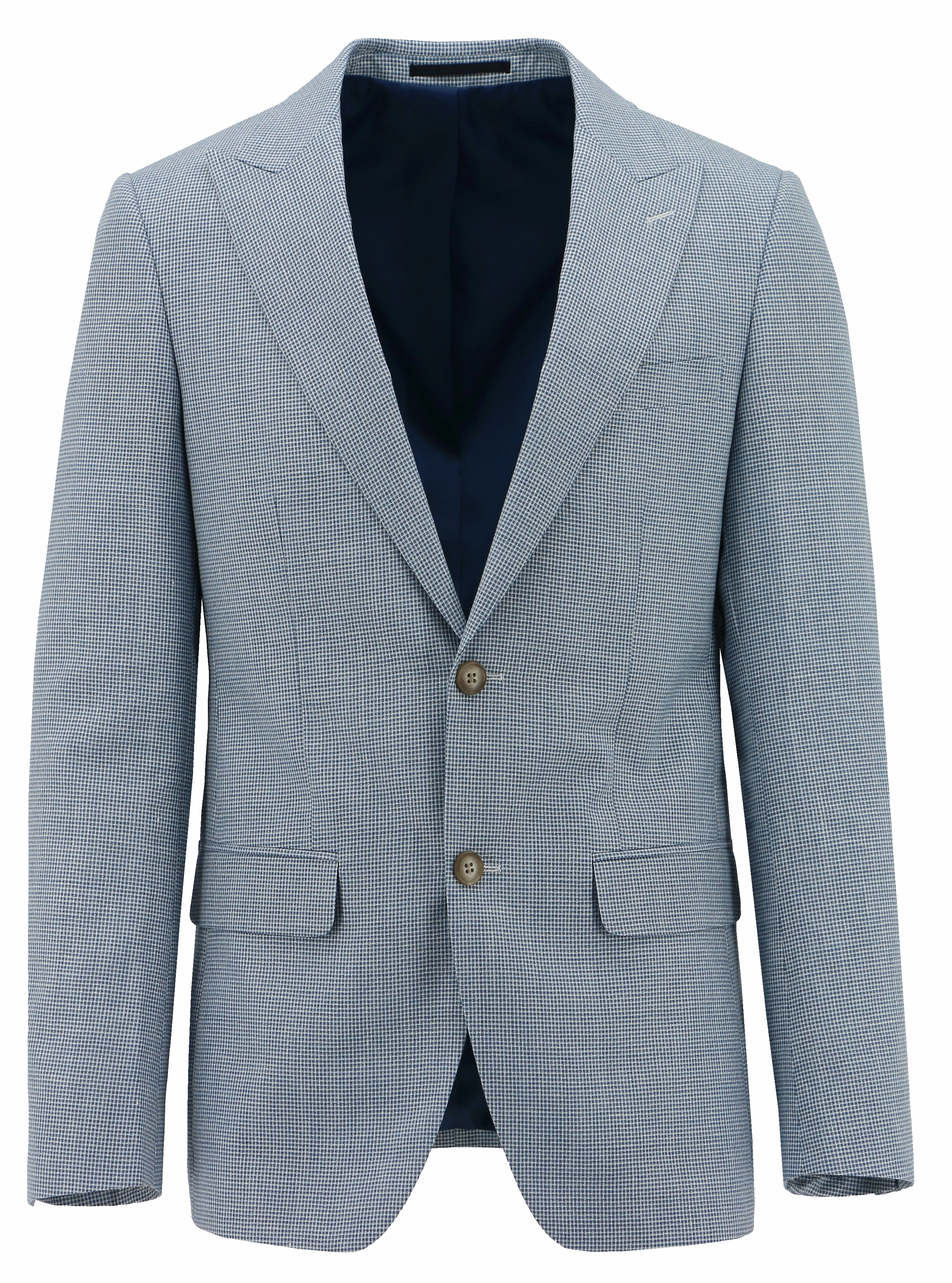 Amalfi Blue Wool Blend Sports Jacket Weatherproof Shell