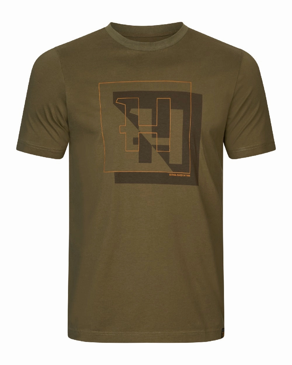 Harkila Mens H-Logo Short Sleeve T-shirt Cozy Comfort Look Casual Style
