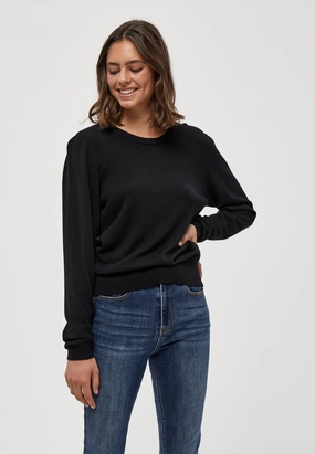 Tactile Soft Texture Street Style PC1699 Tana Top - Black