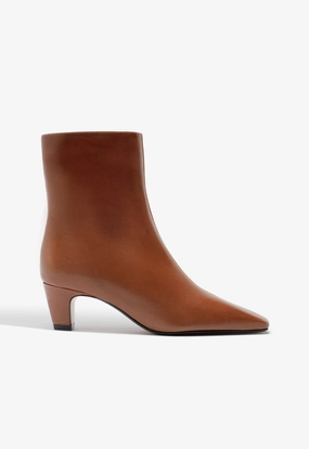 Anti Slip Traction Dellia Casual Leather Bootie