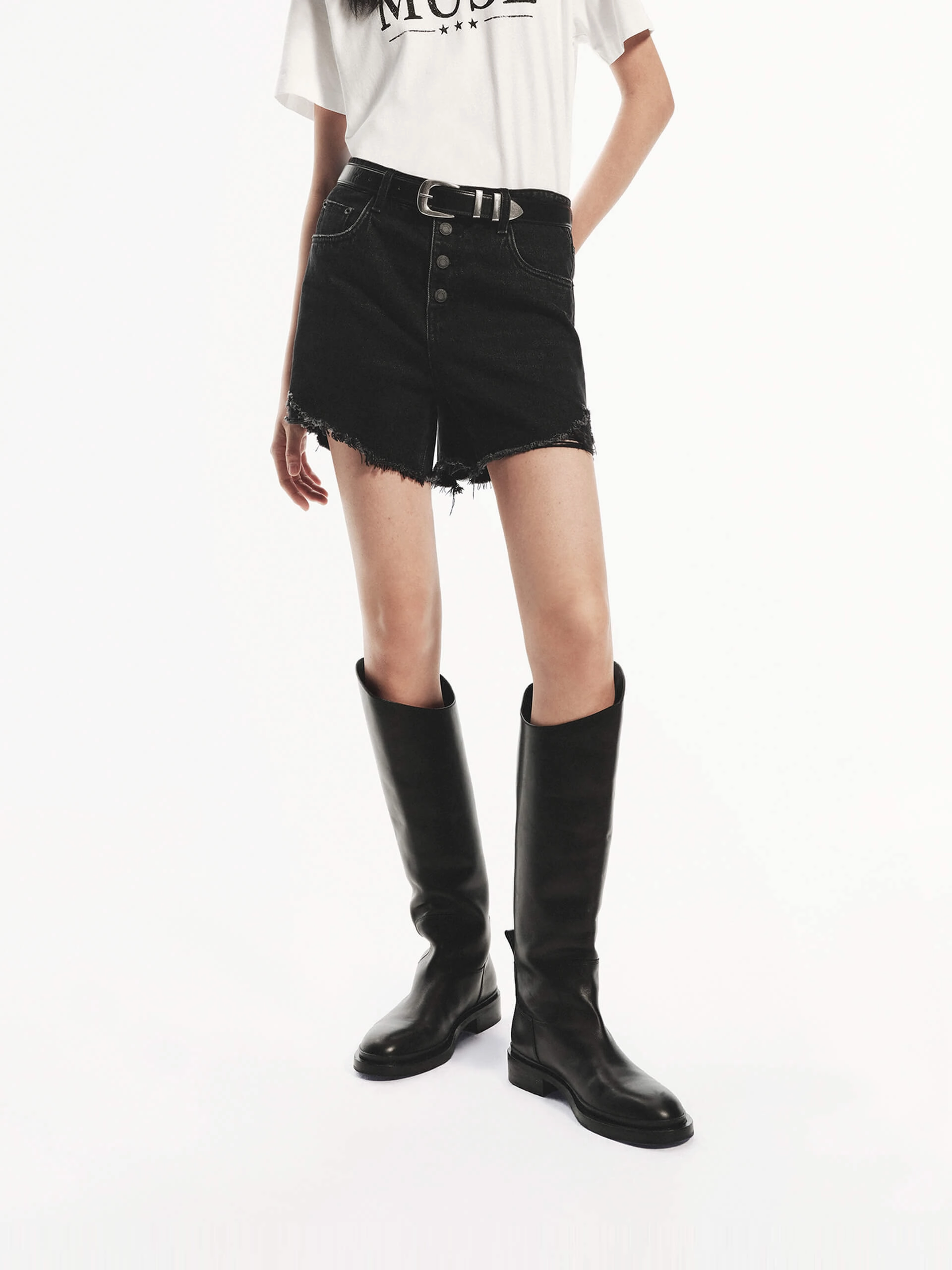 Daily Fit summer breeze High Waist Cotton Shorts