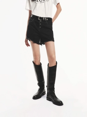 Sport Flex Fit High Waist Cotton Shorts