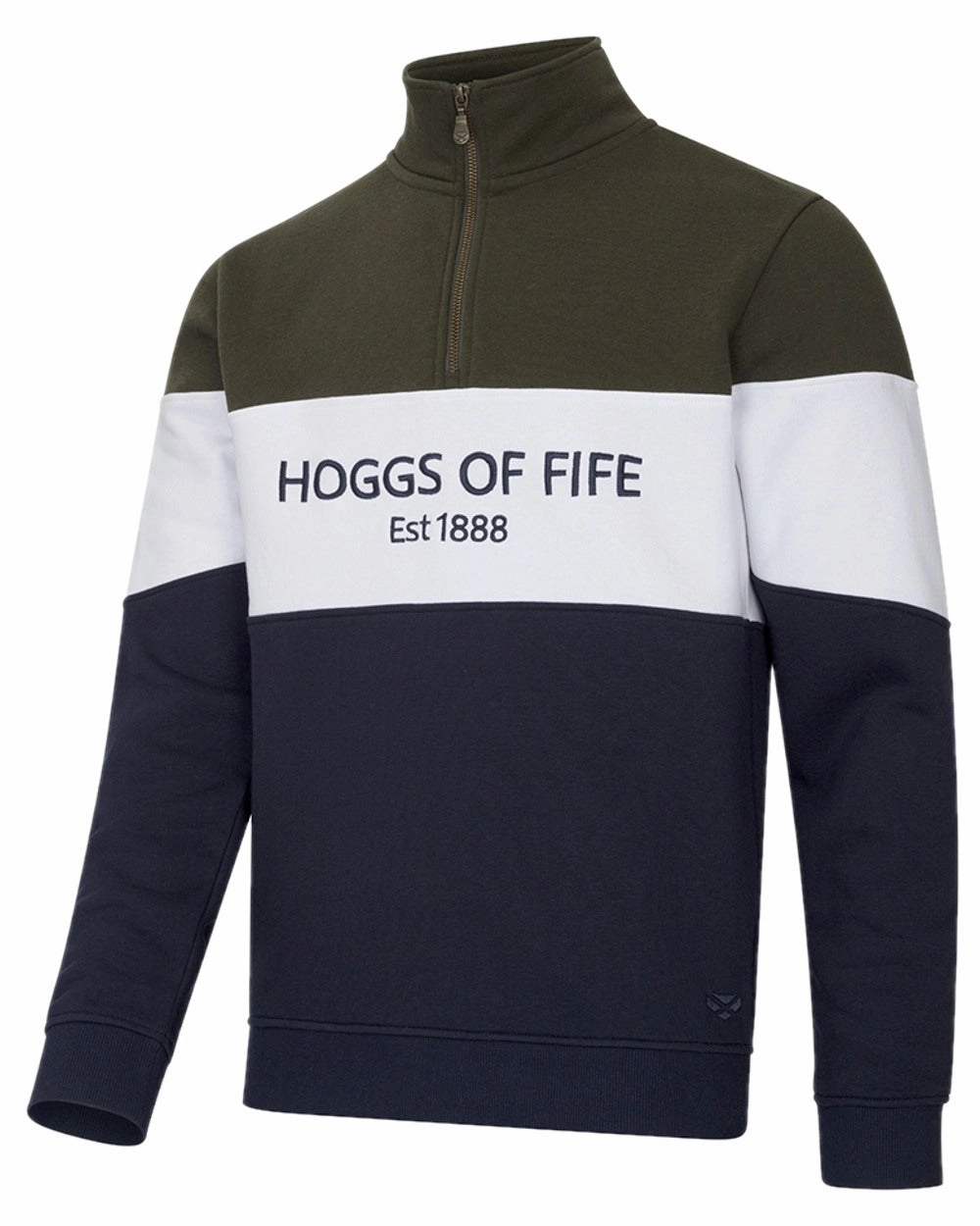 Pullover Hoggs of Fife Dumfries 1888 Mens Quarter Zip Sweatshirt