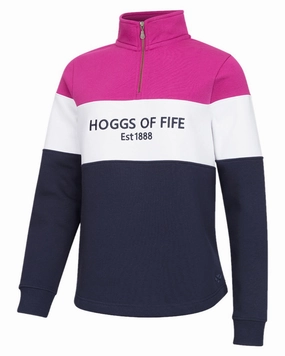 Dairy Hoggs of Fife Dumfries 1888 Womens Quarter Zip Sweatshirt