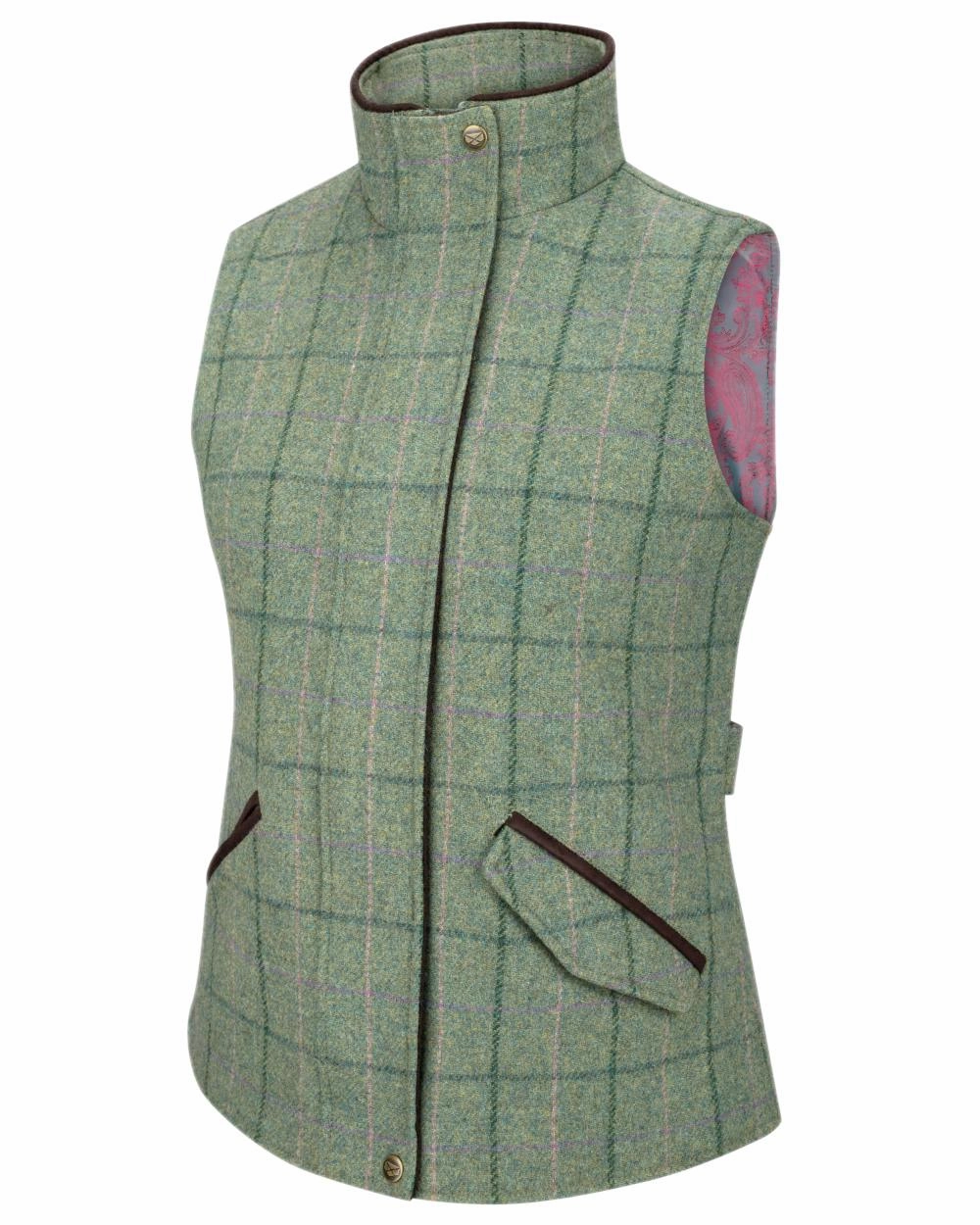 Hoggs of Fife Roslin Ladies Technical Tweed Waistcoat Heavyweight Fabric Softshell Coating