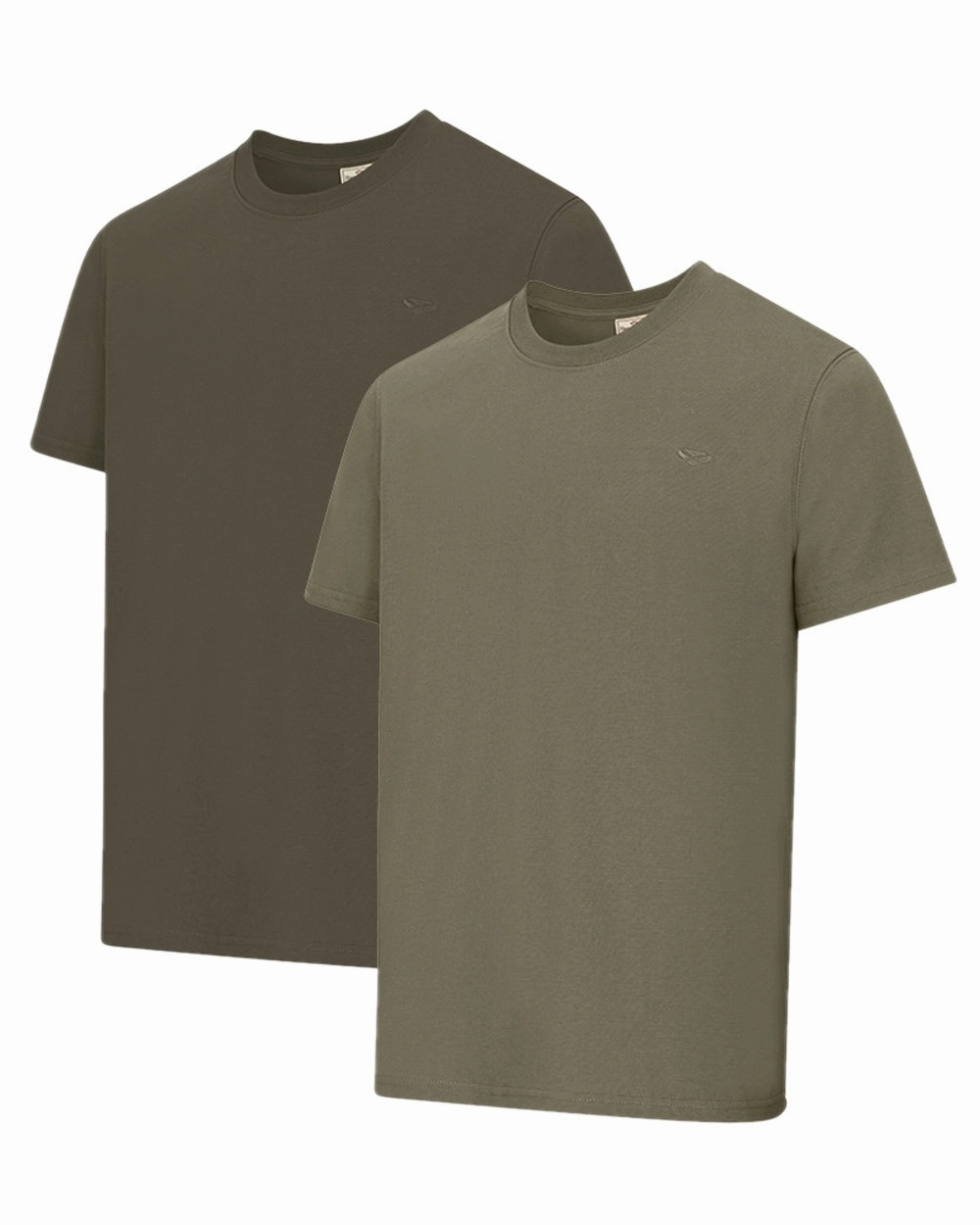 Hoggs of Fife Sandwood 2 Pack Cotton T-Shirts LayeringFriendly Stretchable Weave