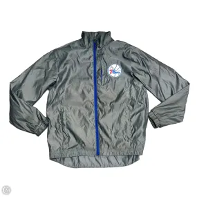 Stain Resistant Material Athletic Jacket By G-11 Sports By Carl Banks In Grey, Size: M