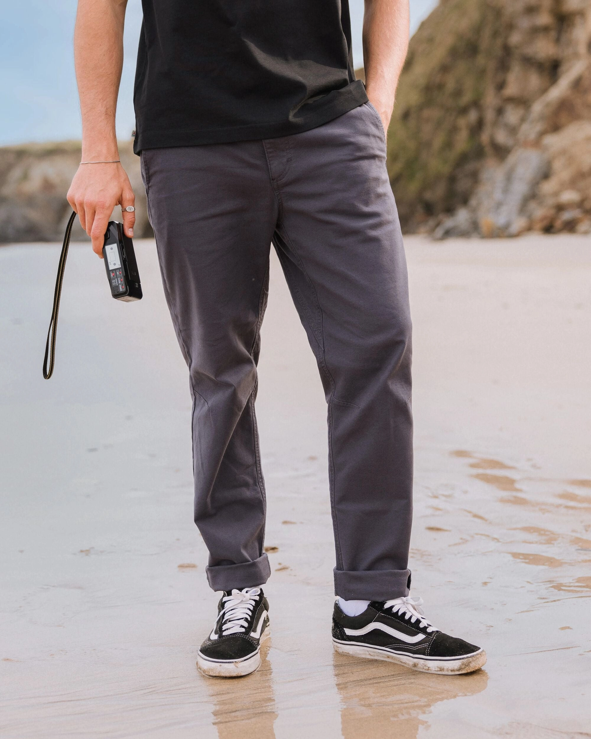 Horizon Comfort Chino - Charcoal Bold Design