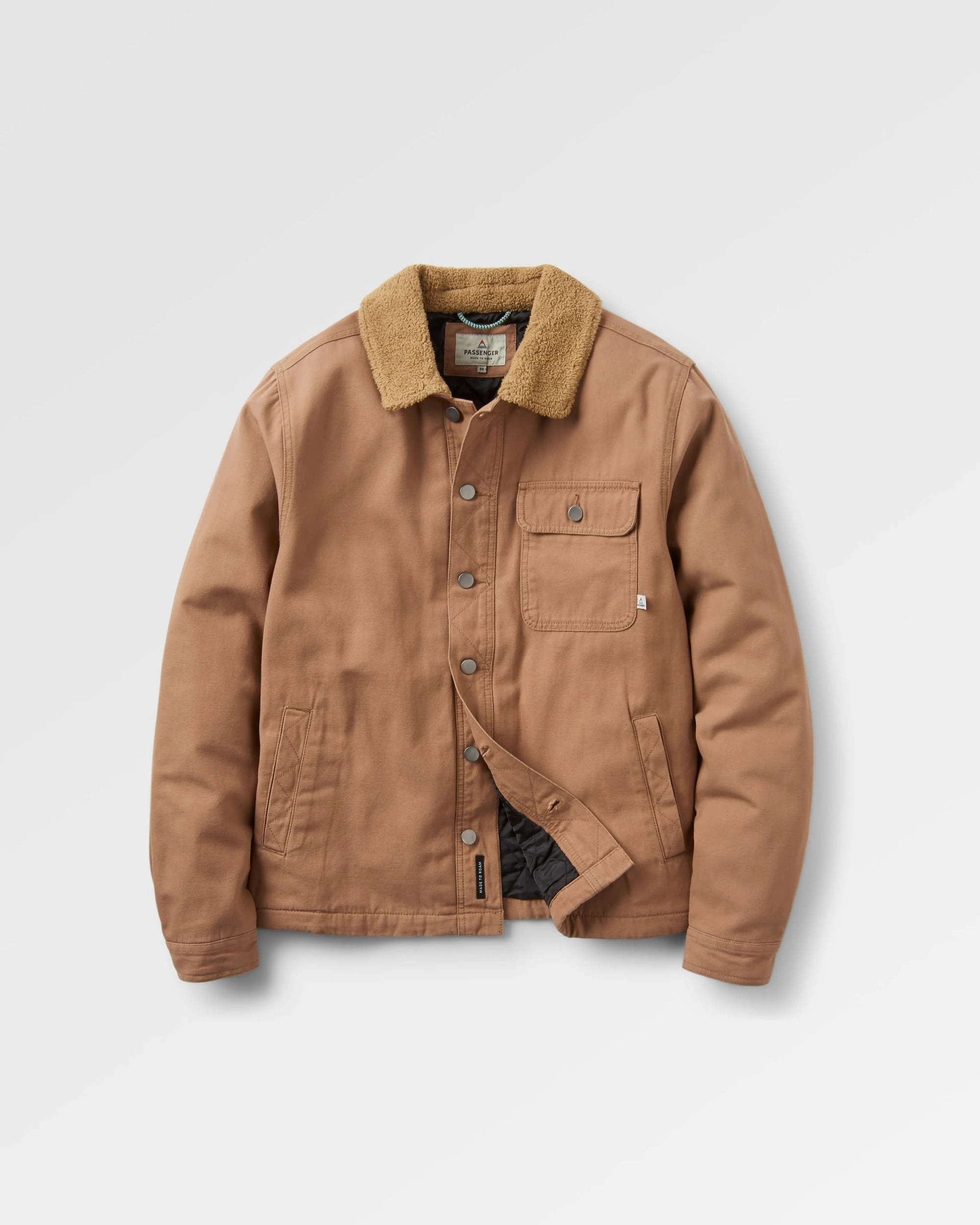 Falcon Organic Cotton Jacket - Toffee Classic Fit Flexible Daily Fit