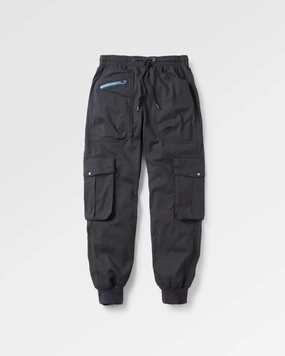 Ripped design Adjustable Closure Hydrilla Organic Cotton Trouser - Black