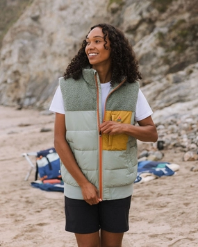 Inspire Recycled Insulated Gilet - Pistachio Thermal Core Technology Quick Dry Coating
