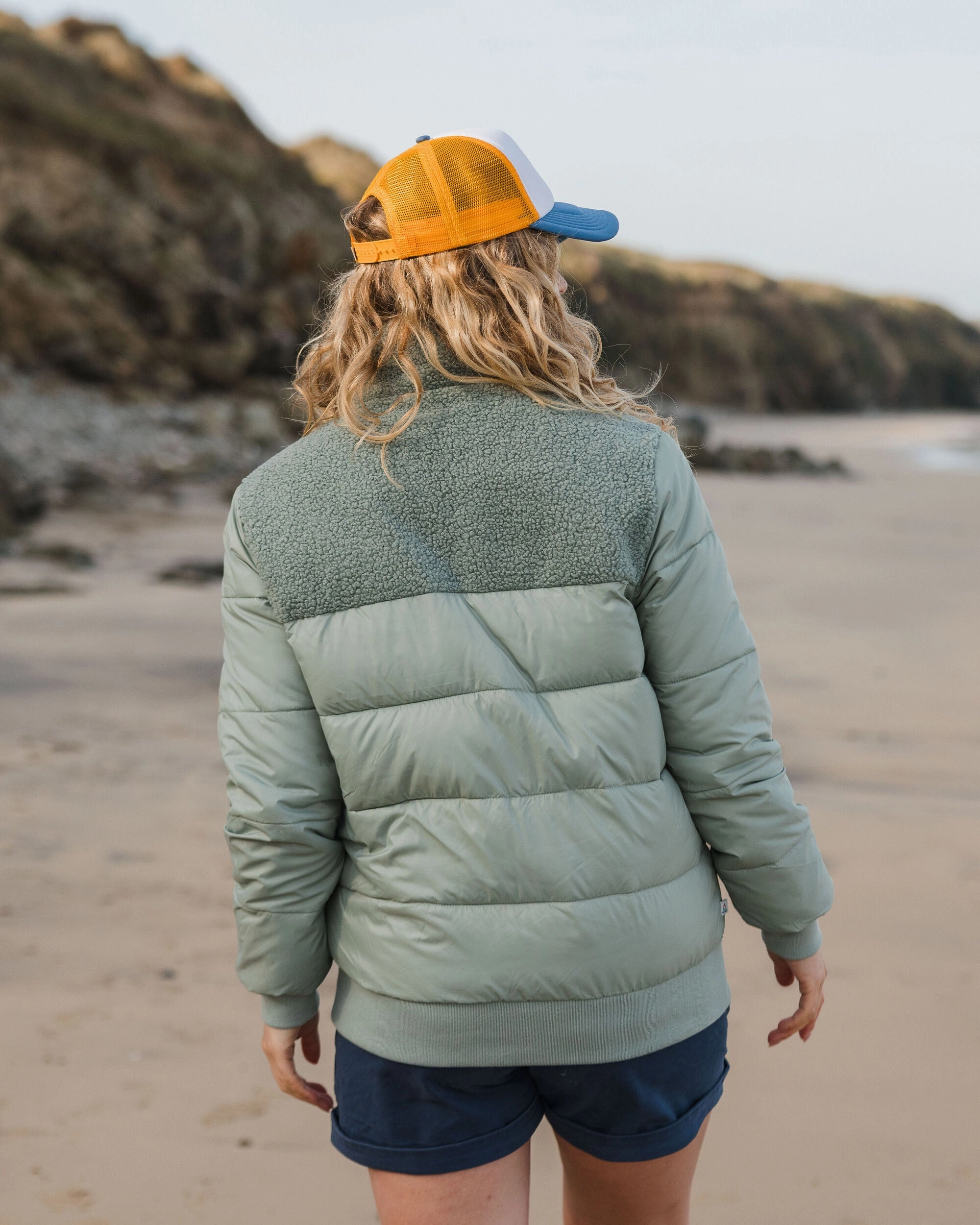 Inspire Recycled Insulated Jacket - Pistachio Adjustable Cuff System