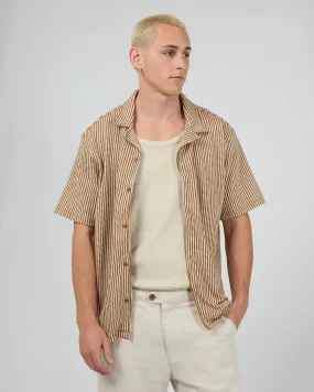 Premium Pima Cotton Outdoor Adventure Jackson Short Sleeve Shirt Brown
