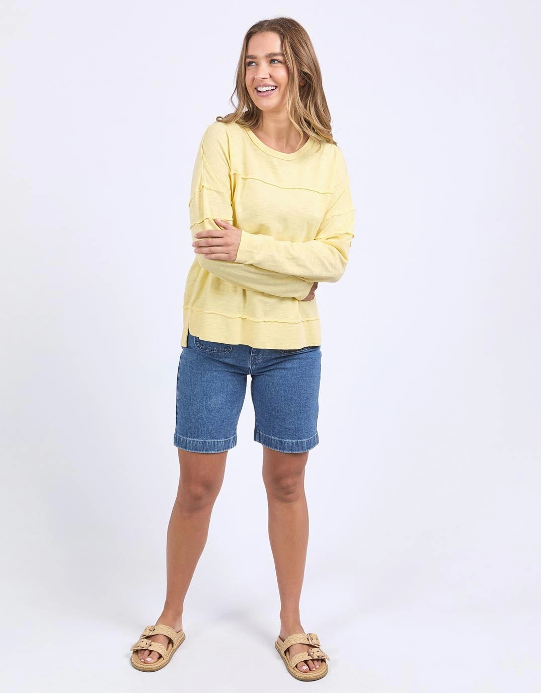 Sublimation Resistant Fabric Jayne Throw On Top - Lemon