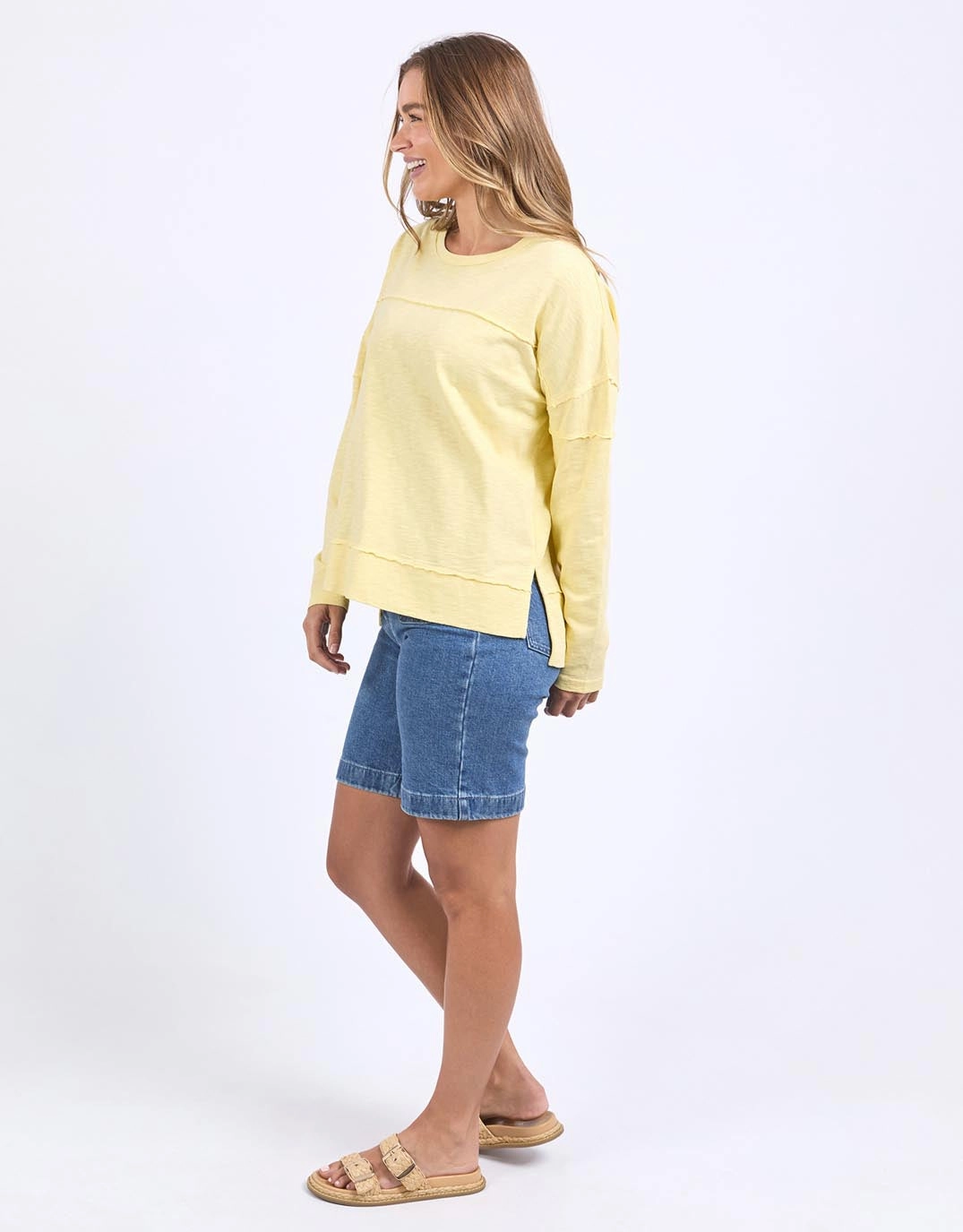 Odor-resistant Jayne Throw On Top - Lemon