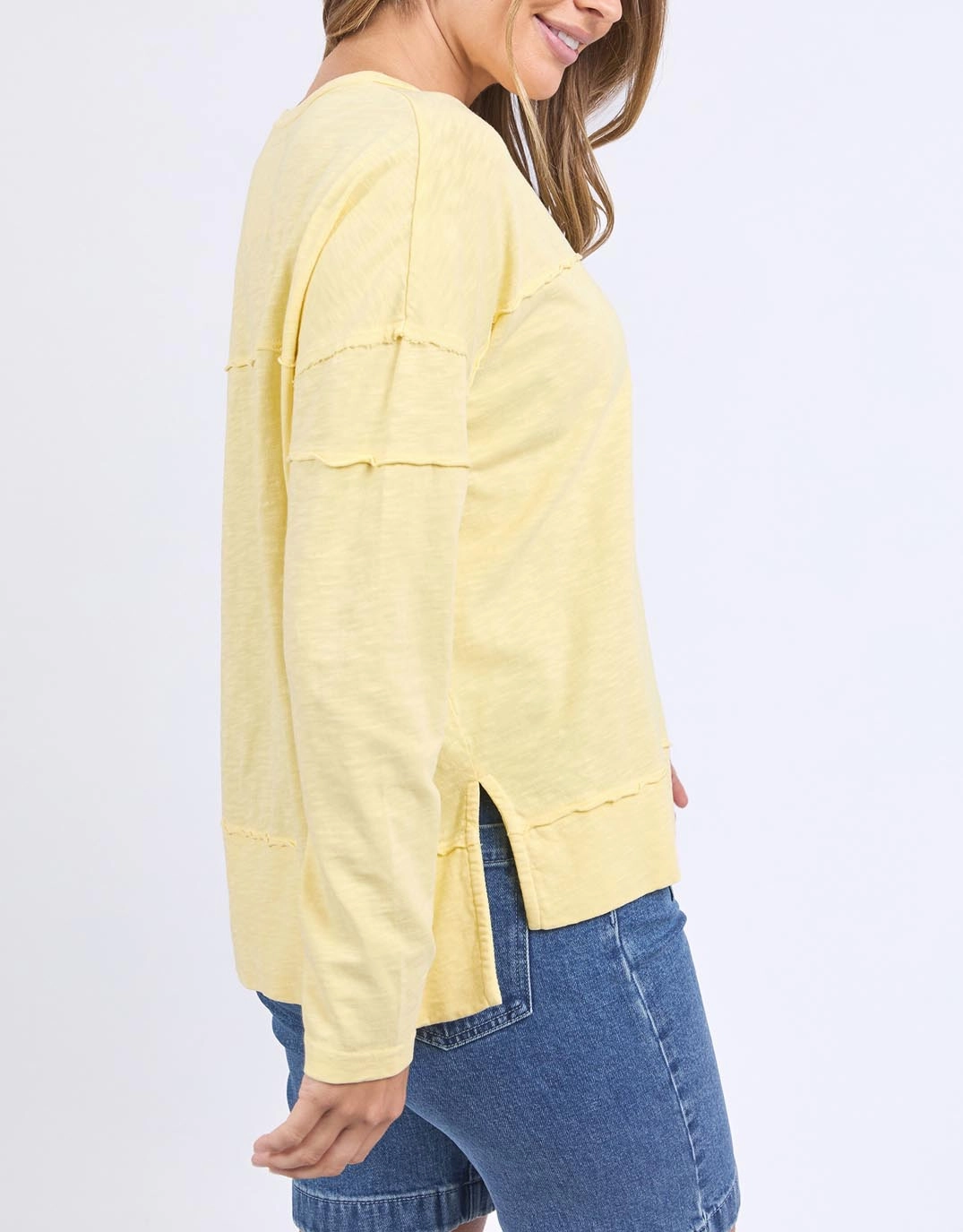 Ultimate Comfort Jayne Throw On Top - Lemon