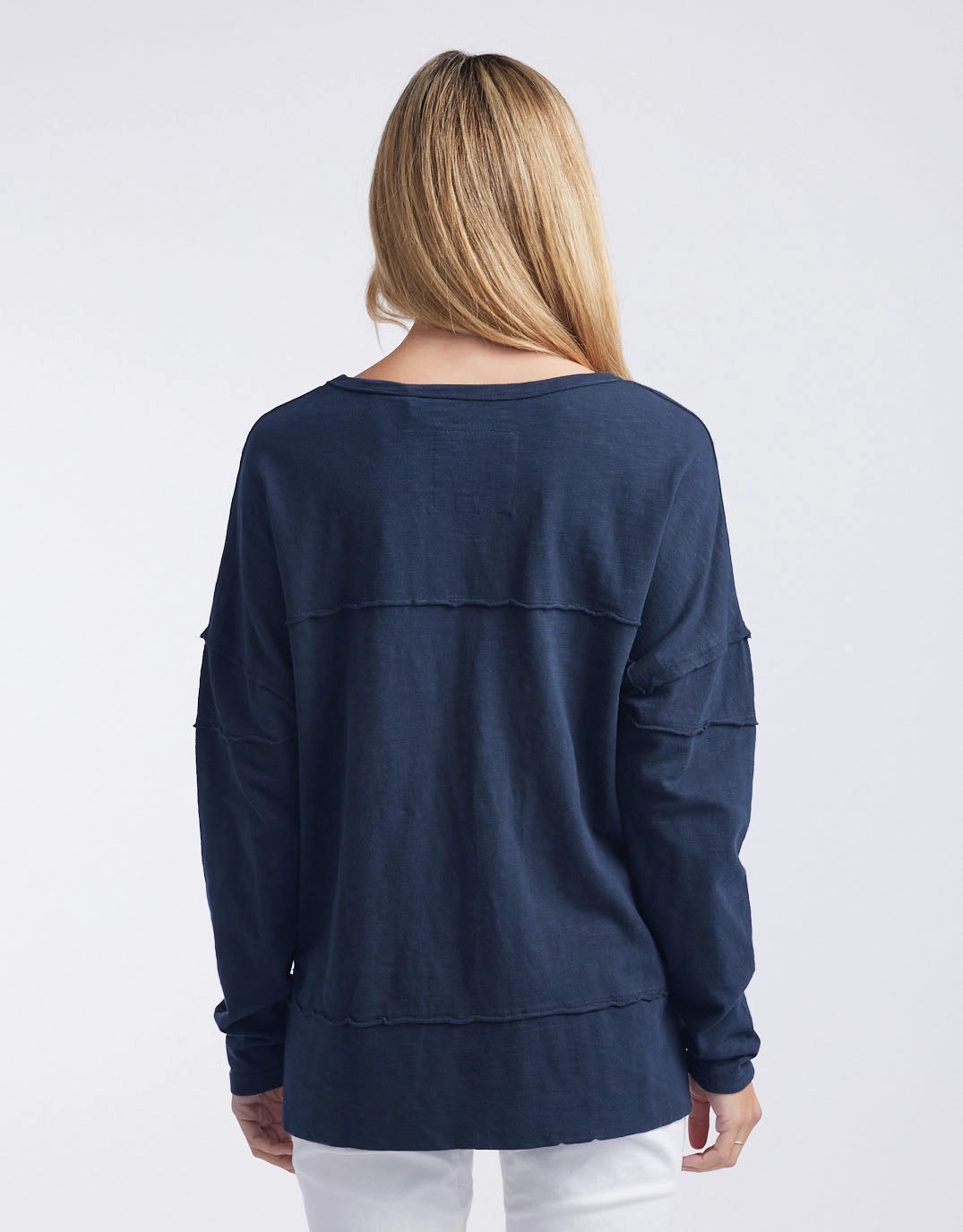 VintageWash Jayne Throw On Top - Navy