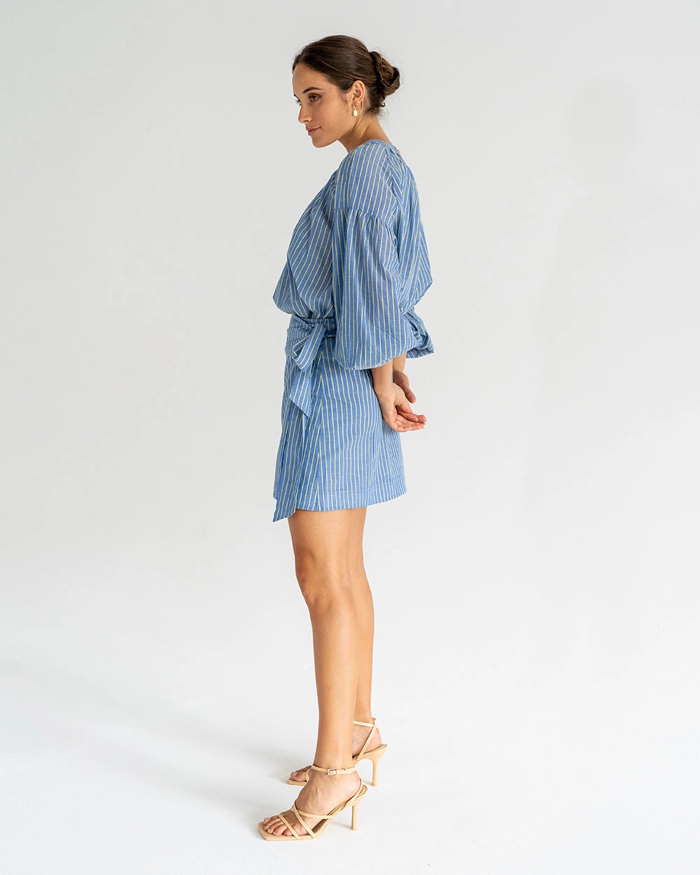 Jedda Wrap Skirt - Voile Stripe Pure Vibes