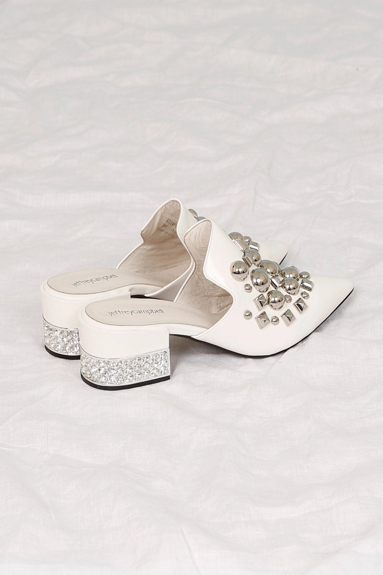 Fashion Trends JEFFREY CAMPBELL | Helene Slide Heel - White